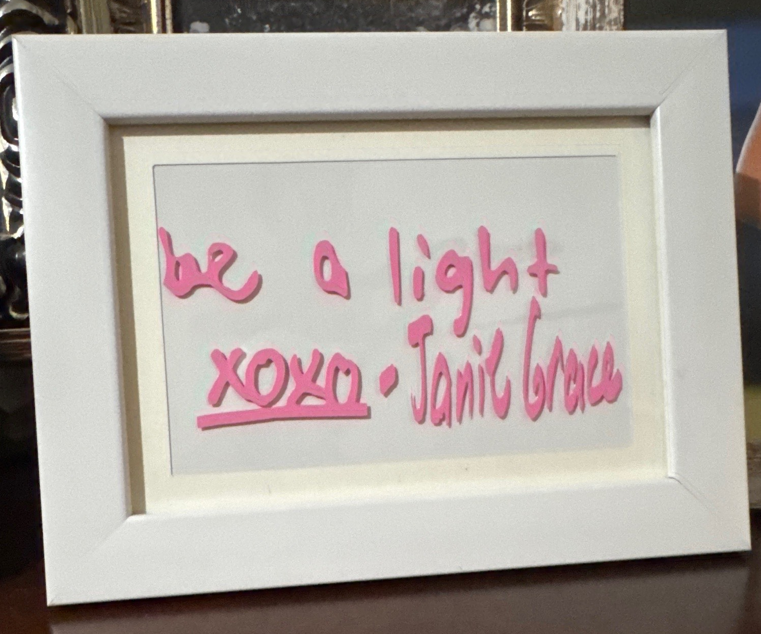 Grace Place Ministry - Be A Light XOXO - Janie Grace